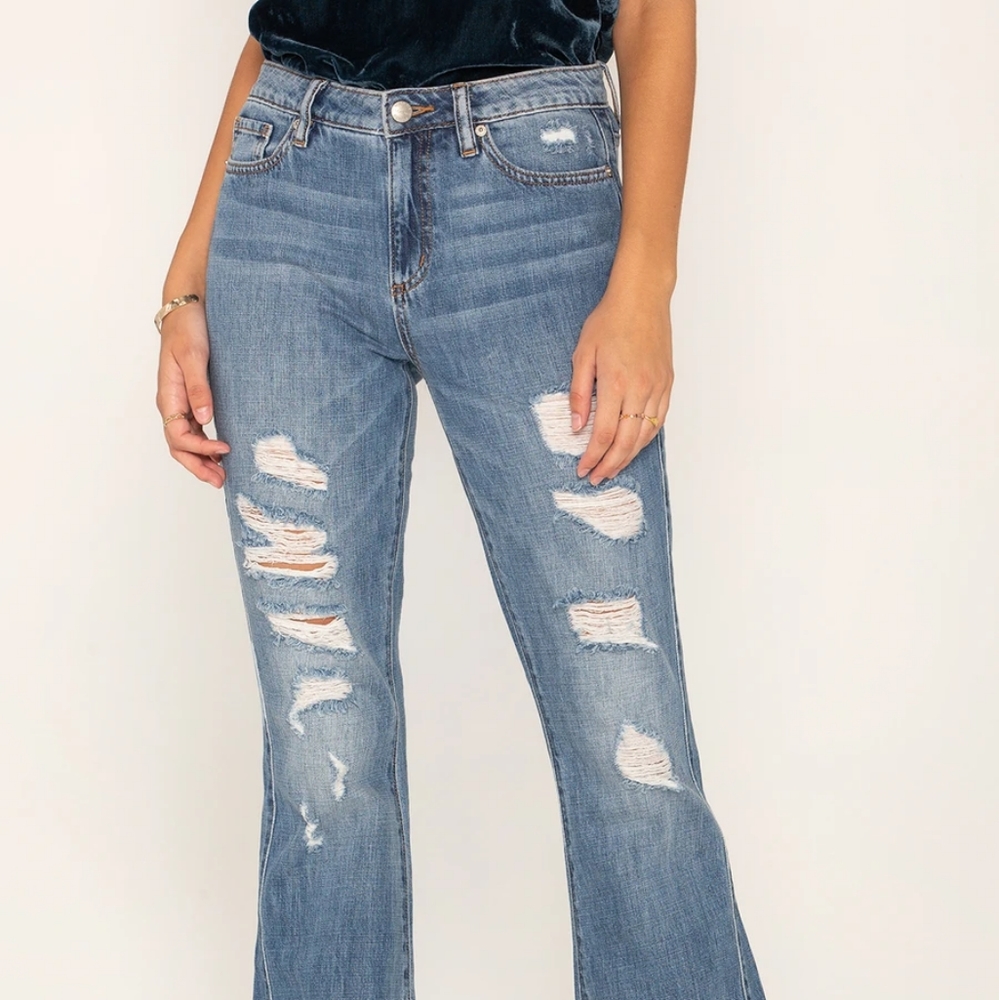 Miss Me On a Retreat High rise Flare Jeans